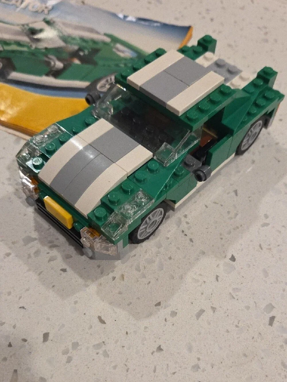 LEGO Creator Green and White 3-in-1 Sports Car & Train Set